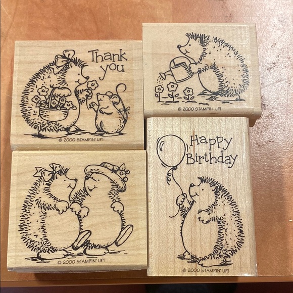 Stampin' Up! Other - Stampin' Up! Wooden Hedgehog Stamp Set - Brown